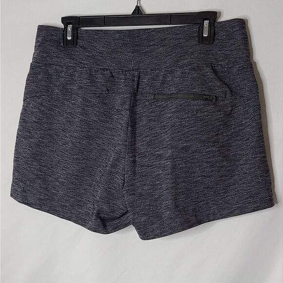 Athleta Shorts Women's Sz M Metro Downtown Wide Leg Mid Rise Pocket Gray sz M - Picture 2 of 3